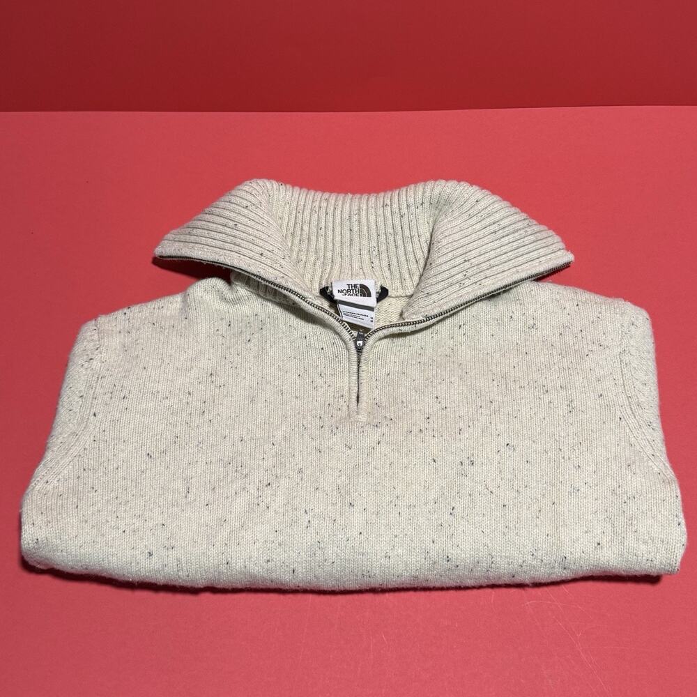The North Face Sweater Womens Medium Shawl Neck Long Sleeve Wool Blend Gorpcore